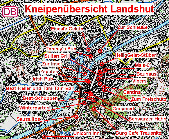 Kneipenf�hrer mit Karte